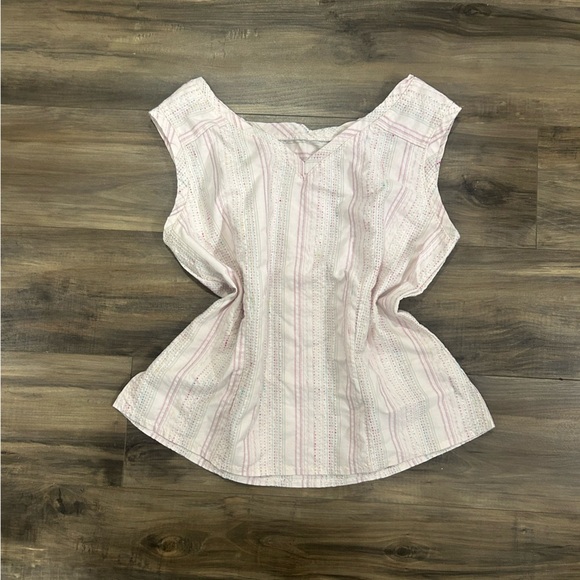Striped Pink Women's Top - Picture 1 of 4
